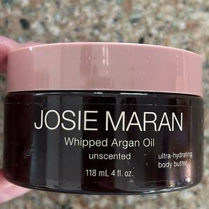 Josie Moran Unscented 4 ounce Whipped Argan Oil. Brand New Sealed Jar